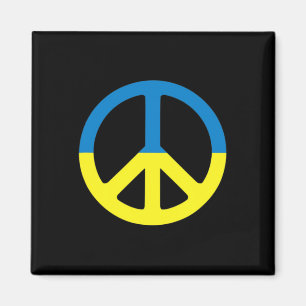 Peace In Ukraine. Stand With Ukraine. Support For Magnet