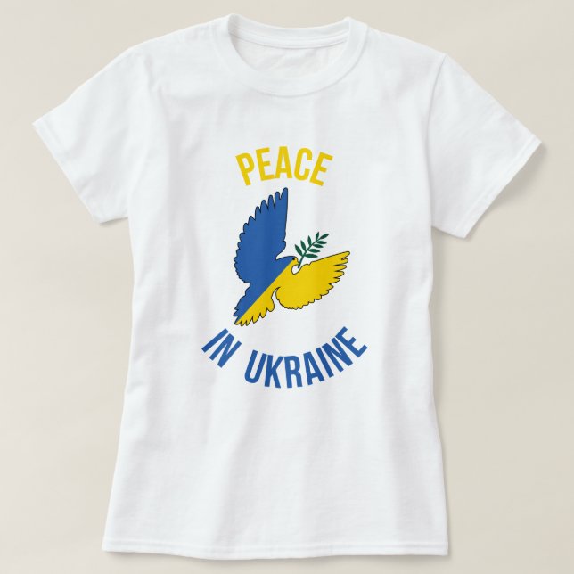 Peace in Ukraine T-Shirt (Design Front)