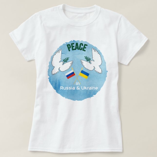 Peace in Ukraine T-Shirt (Design Front)