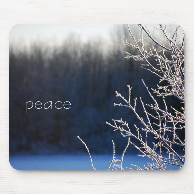 Peace in Winter Mouse Mat (Front)