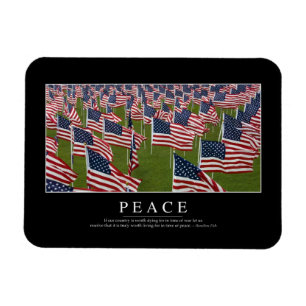 Peace: Inspirational Quote 2 Magnet