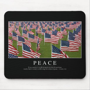 Peace: Inspirational Quote 2 Mouse Mat