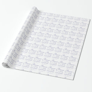 Peace Is A Daily Commitment Quote Wrapping Paper