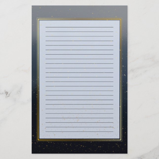 Peace is Golden Lined Stationery (Front)