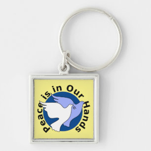 PEACE IS IN OUR HANDS  KEY RING