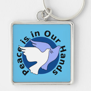 PEACE IS IN OUR HANDS KEY RING