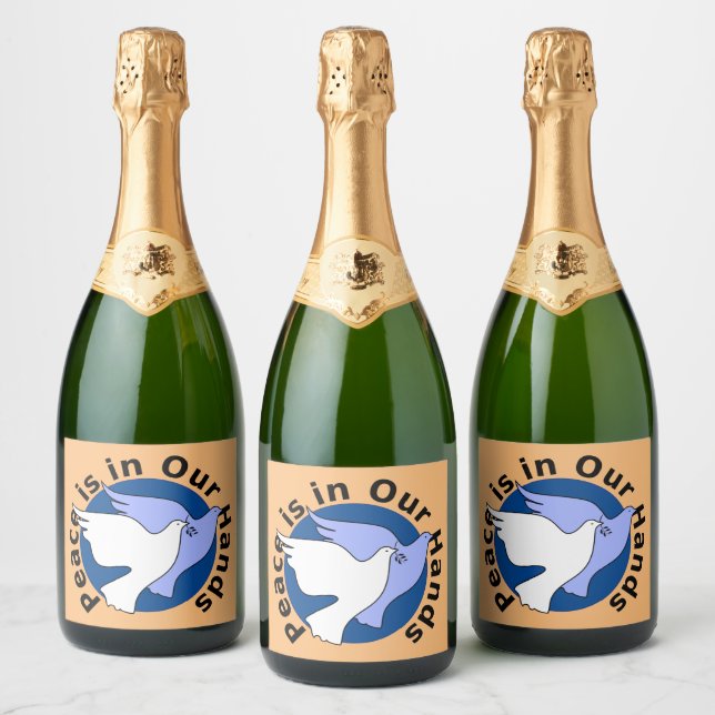 PEACE IS IN OUR HANDS  SPARKLING WINE LABEL (Bottles)