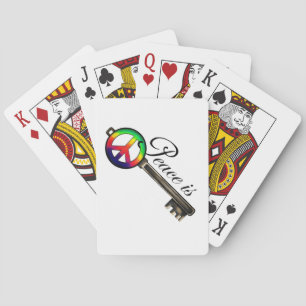 Peace is Key Playing Cards