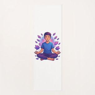 Peace Is My Vibe Youth T-Shirt – Meditating Boy  Yoga Mat