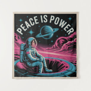 Peace Is Power Tapestry