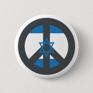 Peace Israel 6 Cm Round Badge