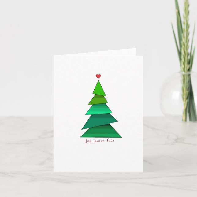 Peace Joy and Love Holiday Card (Front)