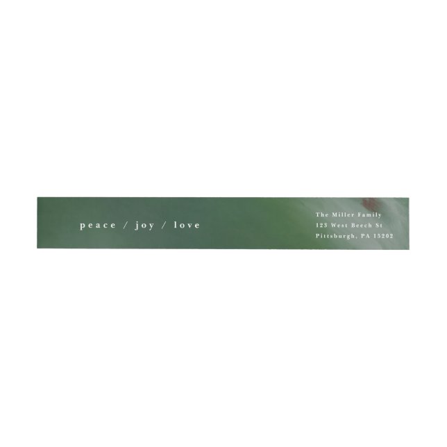 Peace, Joy, and Love Holiday Return Address Labels (Individual)