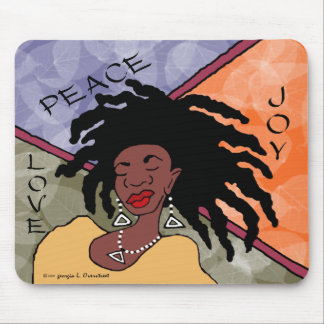 Peace, Joy and Love Mouse Mat