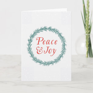 Peace & Joy Christmas Card