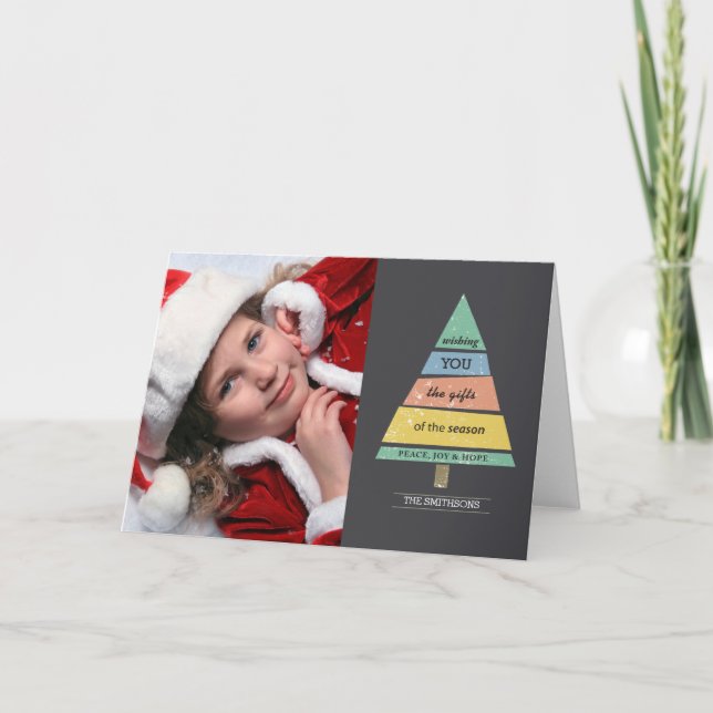 peace, joy & hope holiday card (Front)