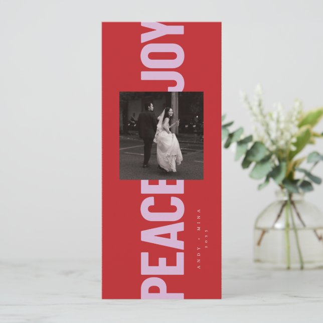 Peace & Joy Invitation (Standing Front)