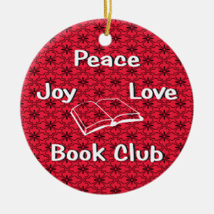 peace,joy,love,book club ornament
