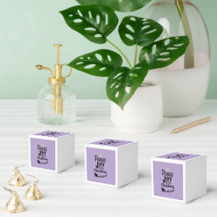 Peace Joy Love Christmas Modern Santa Sleigh Favour Box