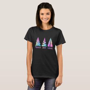 Peace Joy Love Christmas Tree T-Shirt