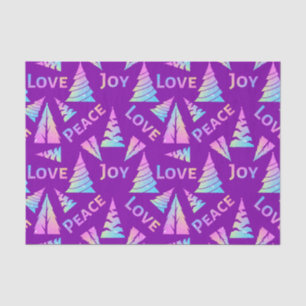 Peace Joy Love Christmas Tree Tissue Paper