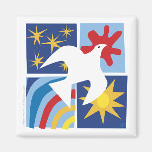 Peace Joy Love Dove Magnet