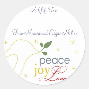 Peace, Joy, Love Gift Tags