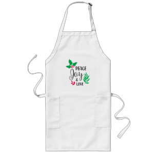 Peace Joy & Love Long Apron