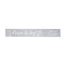 Peace & Joy Silver Glitter Holiday Christmas Theme