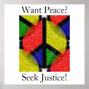 PEACE & JUSTICE POSTER
