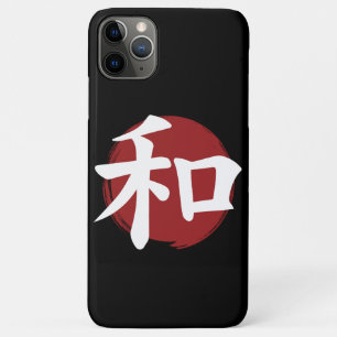 Peace Kanji Symbol Japanese Calligraphy iPhone 11 Pro Max Case