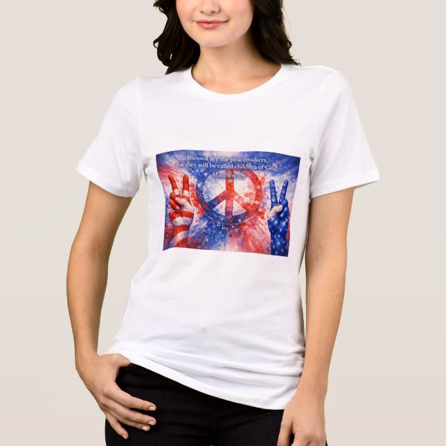 Peace Keepers Tri-Blend Shirt (Front)