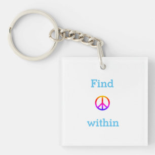 Peace key ring