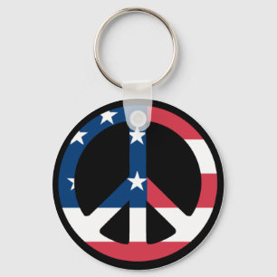 Peace Key Ring