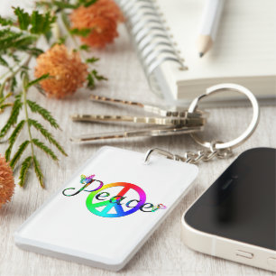 Peace Key Ring