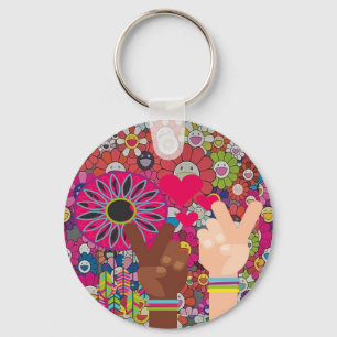 Peace Keychain
