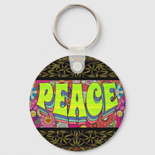 Peace Keychain