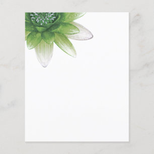 Peace l Beautiful Green Lotus Flower/Water Lily Flyer