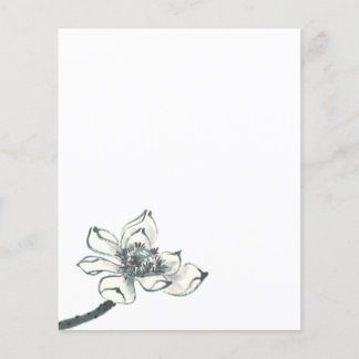 Peace l Beautiful Watercolor Lotus Flyer