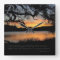 Peace Lake Sunset Romans 5:1 Wall Clock