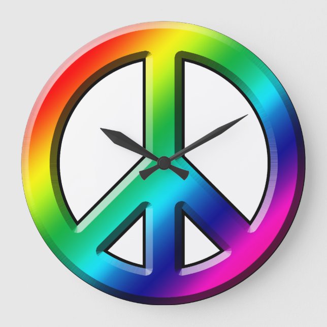 Peace Large Clock (Front)