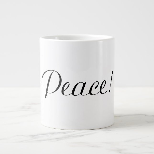 PEACE LARGE COFFEE MUG (Front)