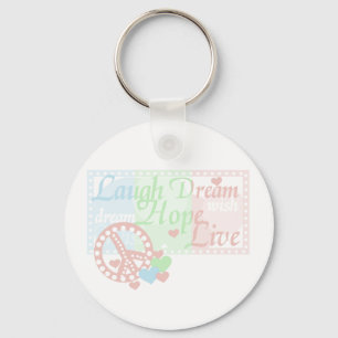 Peace Laugh Dream Hope Live Key Ring