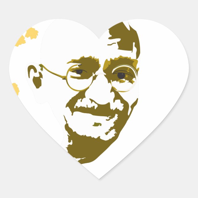 Peace leaders heart sticker (Front)
