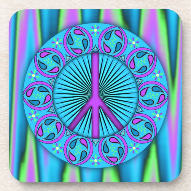 Peace ~ Leaf Coaster (Front)