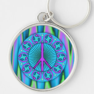 Peace ~ Leaf Key Ring