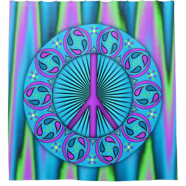 Peace ~ Leaf Shower Curtain (Front)