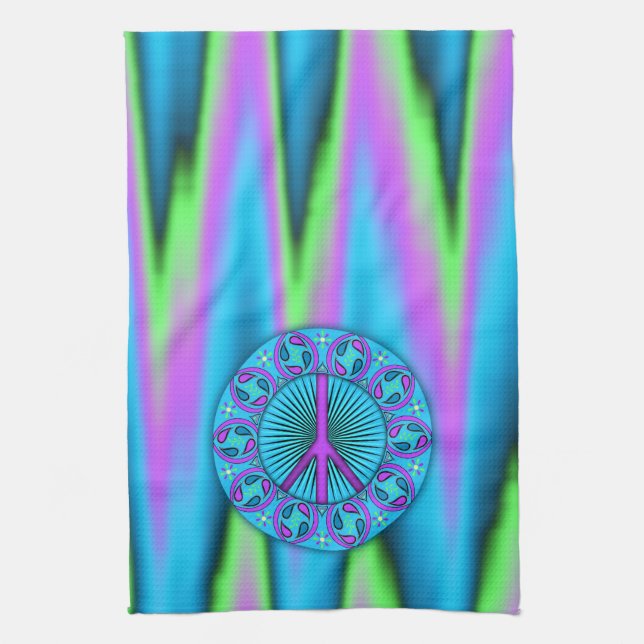 Peace ~ Leaf Tea Towel (Vertical)