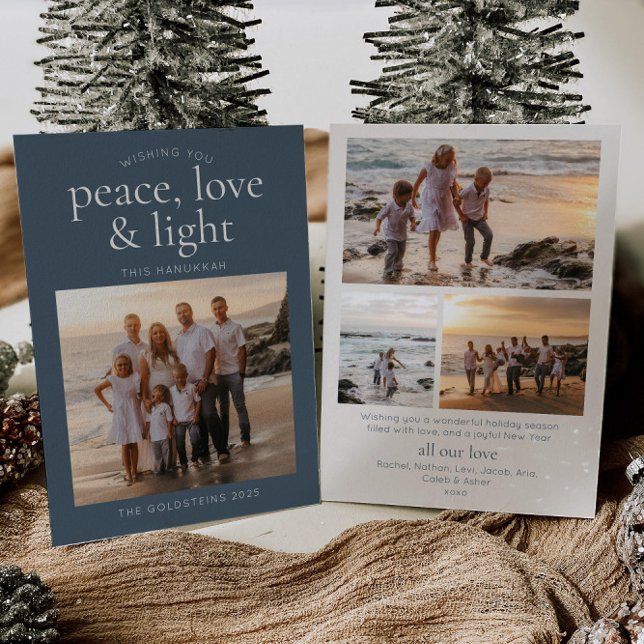 Peace, Light & Love Hanukkah Holiday Card (Creator Uploaded)
