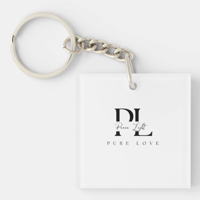 “Peace Light – Pure Love Logo Key Ring (Front)